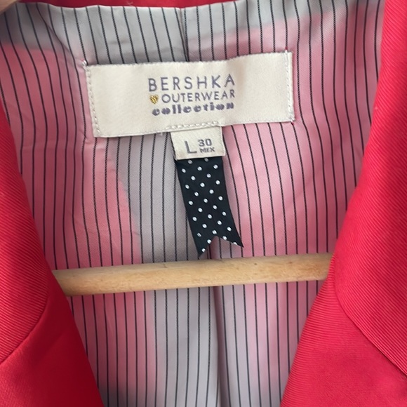 Bershka women cherry red blazer - Picture 3 of 11